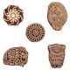 Set of 5 Piece New Mix Wooden Printing Block